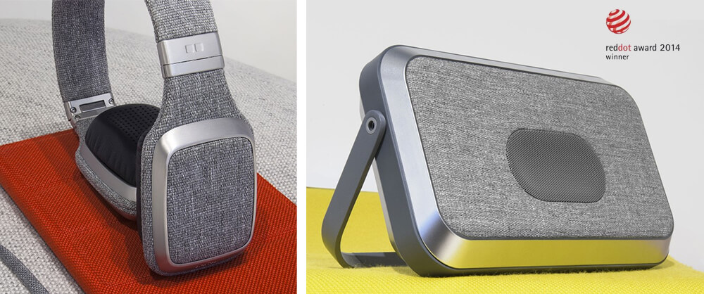 Le casque Gïotto, l’enceinte Emïly et l’étui Louïse, de la collection Ora-Ïto Mobility, lauréats des Red Dot Design Awards 2014